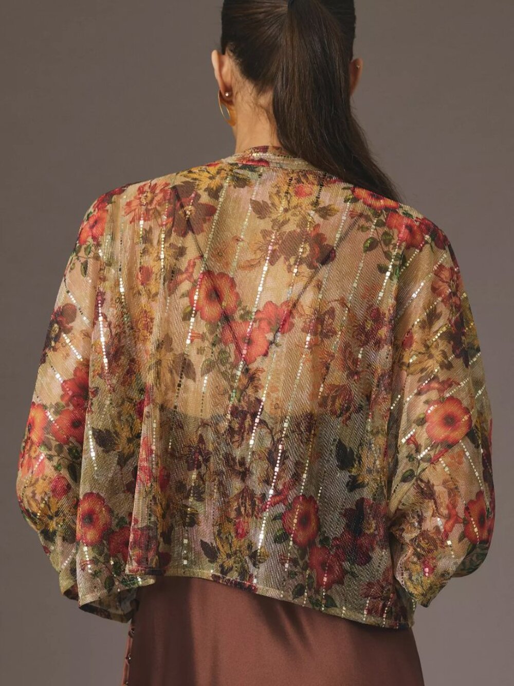 Anthropologie Shine Floral Kimono Blouse - Picture 6 of 6
